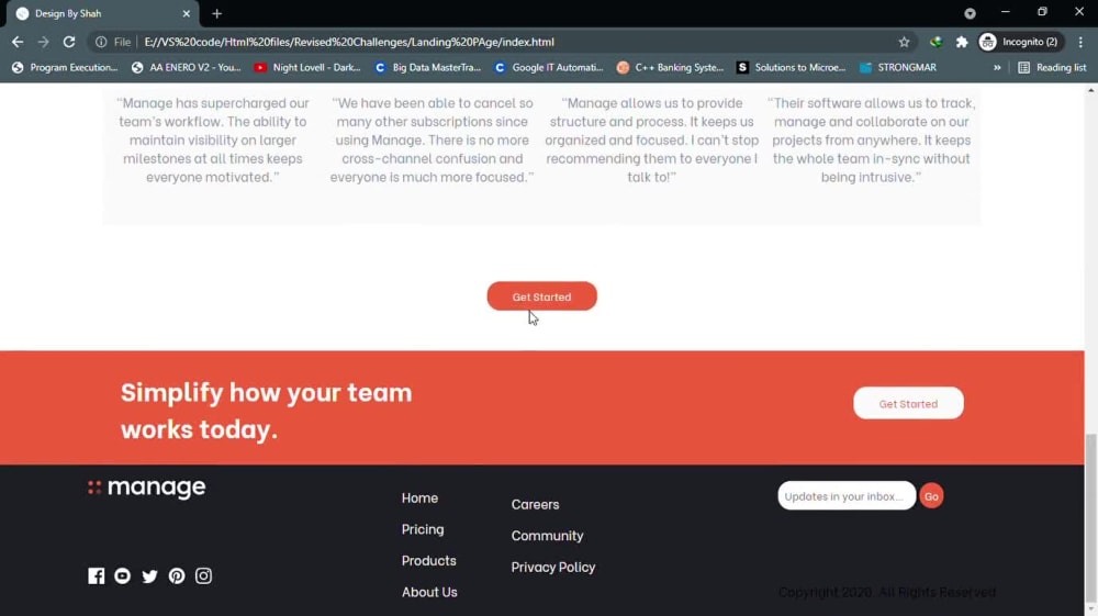 Responsive web pages developed in HTML and CSS and JS | Upwork
