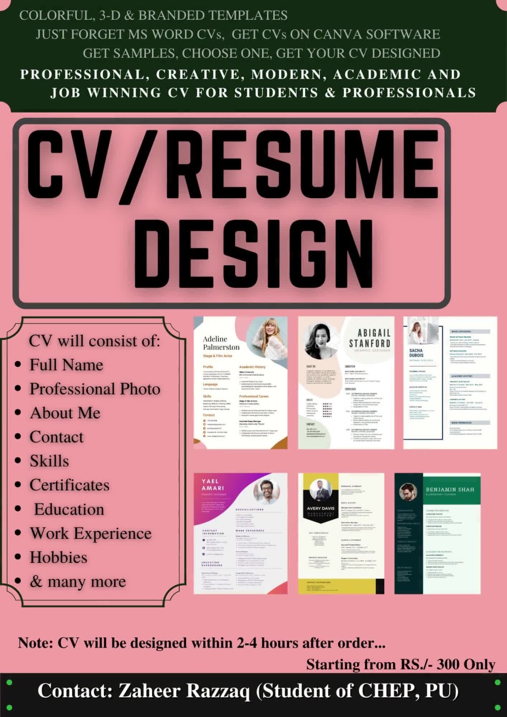 professional-cv-and-resume-within-4-hours-upwork