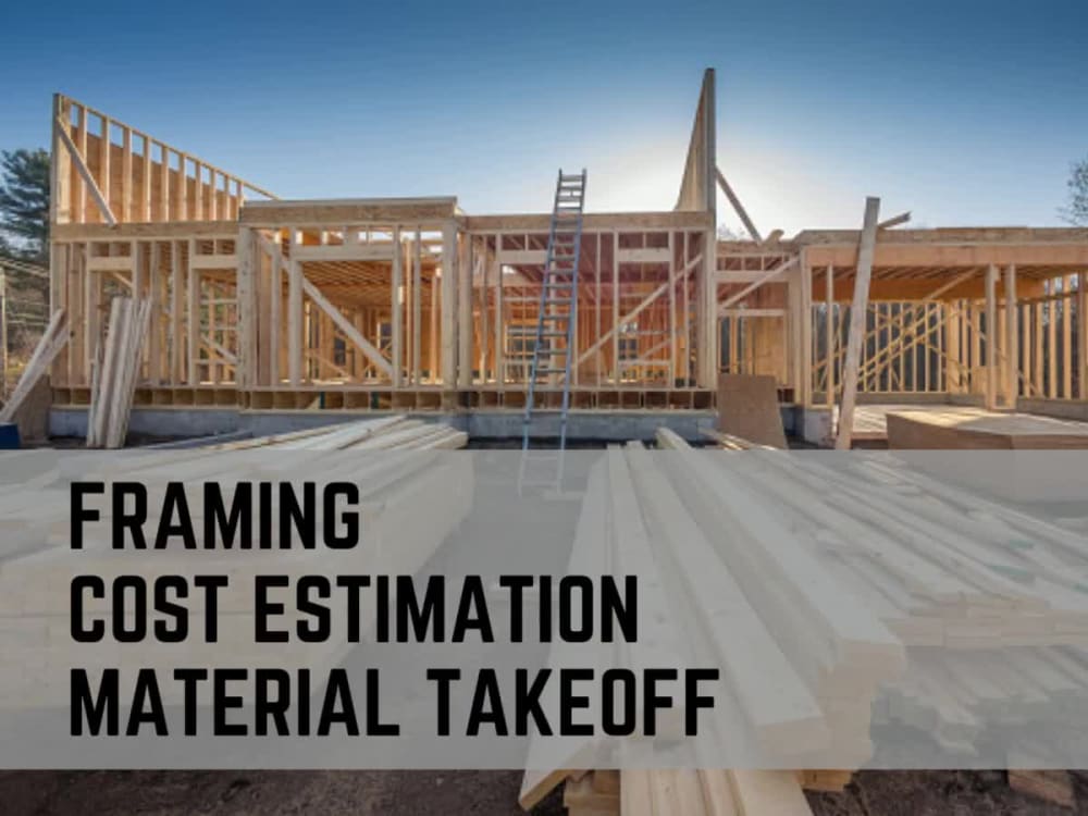 Cost estimation material takeoff for framing using planswift and
