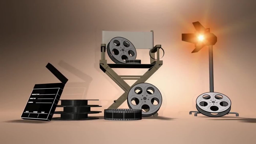 Cinema Or Movie Concept Video Reels Background Films Collectio
