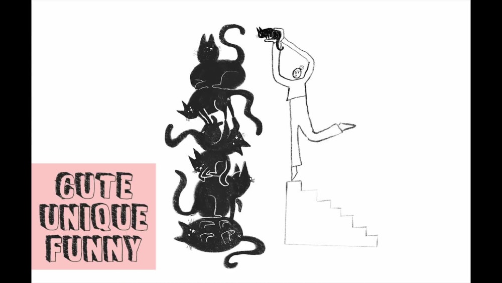 A custom, handdrawn, framebyframe, gif animation. Upwork