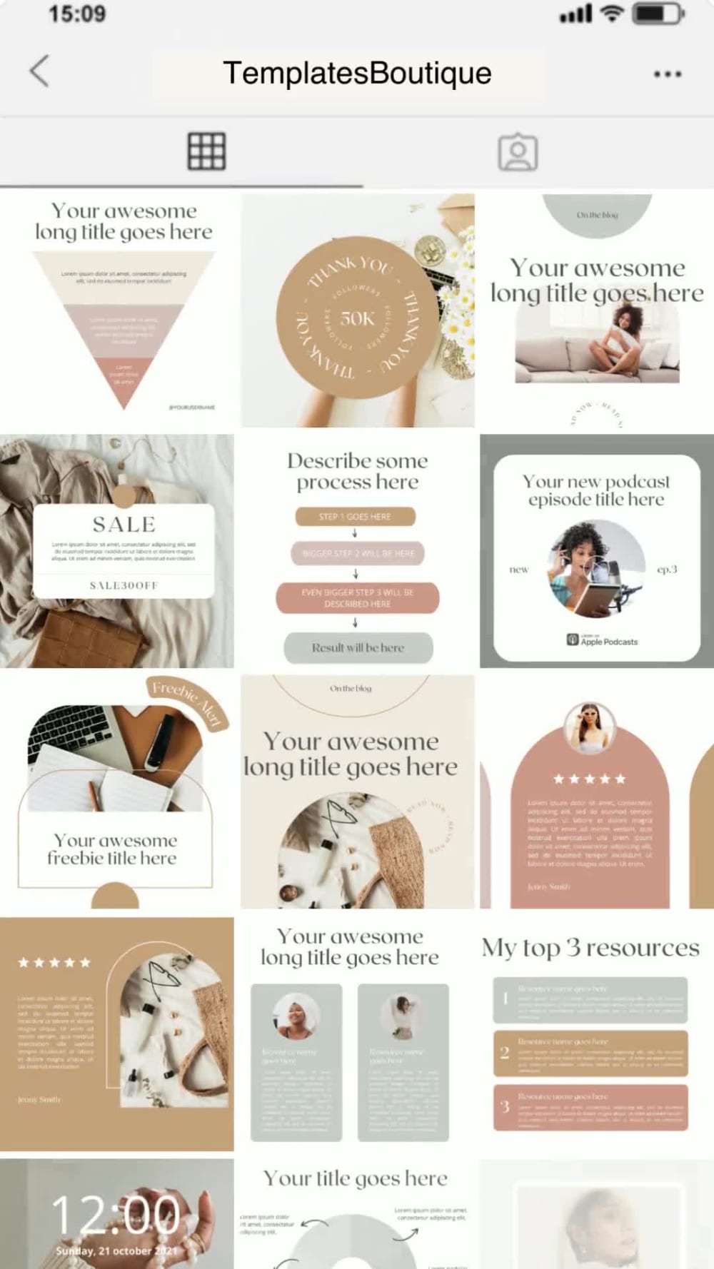 Personalize Your Instagram Post with Our Clearance Sale Template