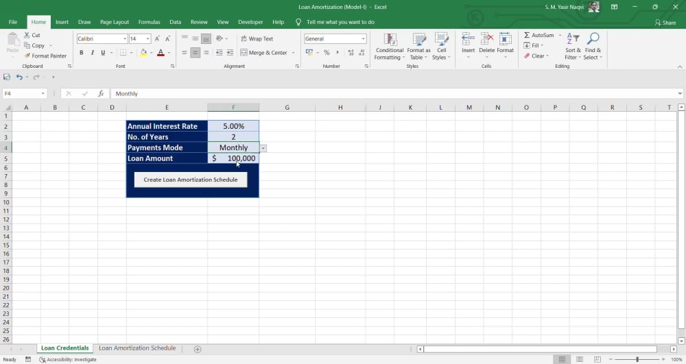 Amortization Schedule In Excel Lupon gov ph