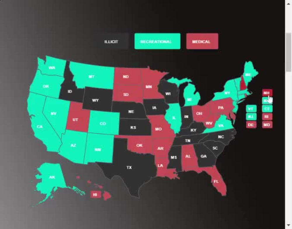 An SVG Interactive Map of USA | Upwork