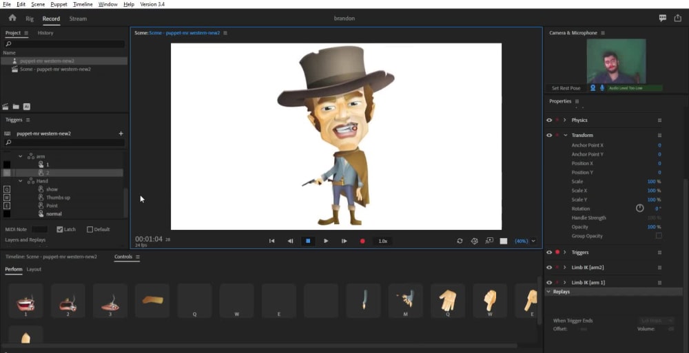 An Adobe Character animator Puppet file Upwork