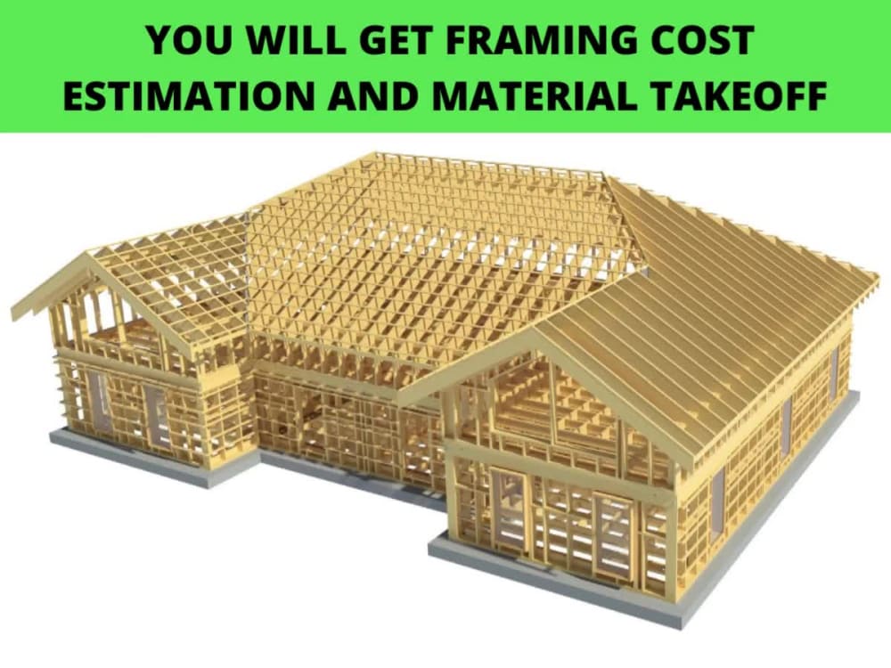 Framing Material Takeoff And Cost Estimation In Planswift And Rsmeans Upwork