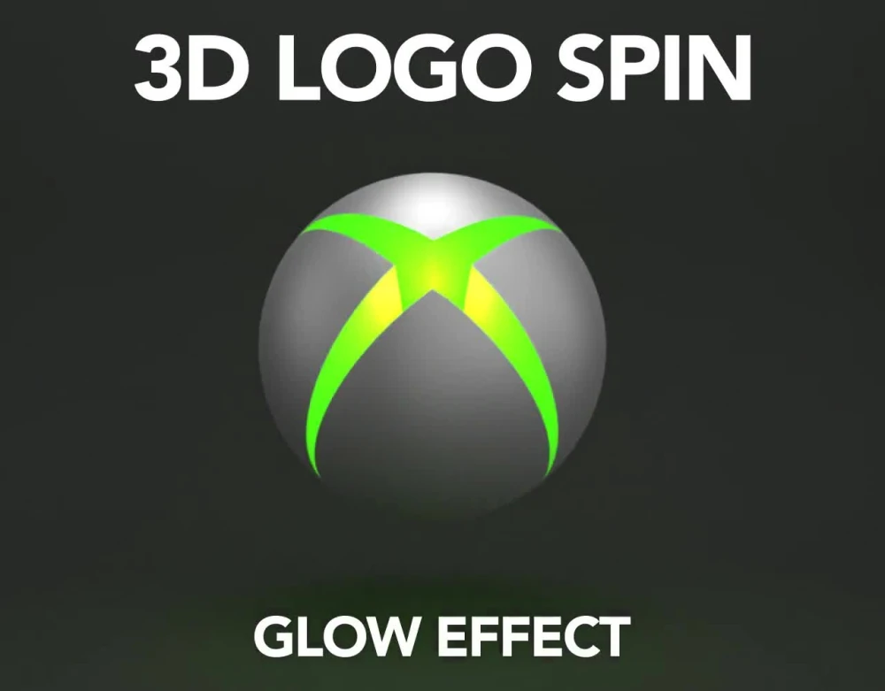 Do 360 3d rotating logo animation spin gif perfect loop by Samiullahsabir