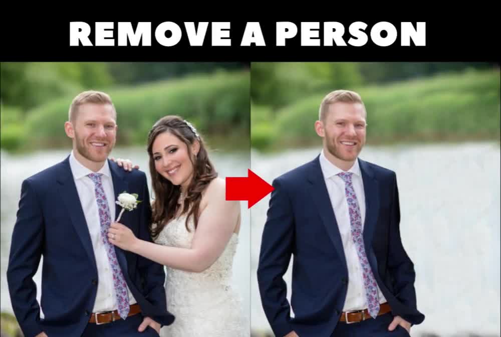 To add or remove a person from your image into your photo using