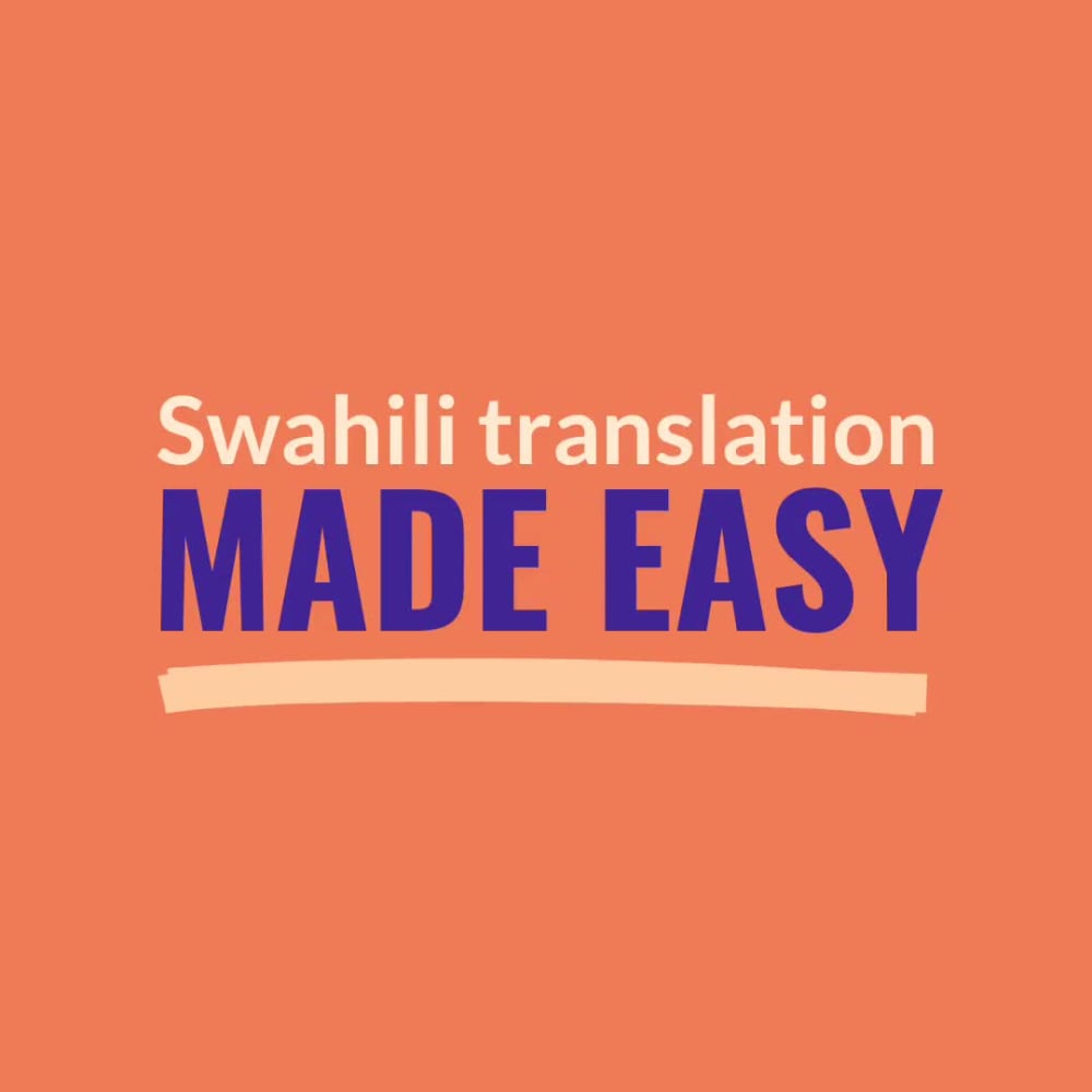 A Swahili translation of your document. Upwork