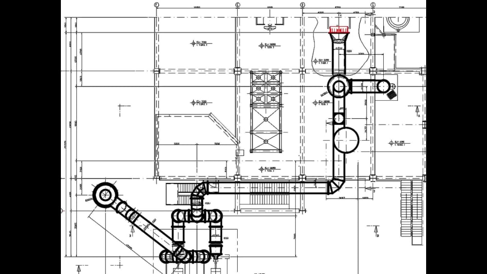 HVAC System Duct work Redraw, New or AsBuilt Upwork