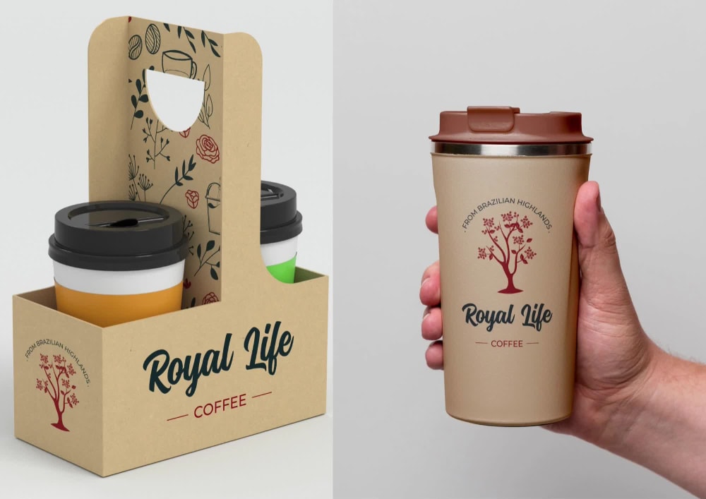 Modern coffee packaging & premium label design in 24hrs Upwork
