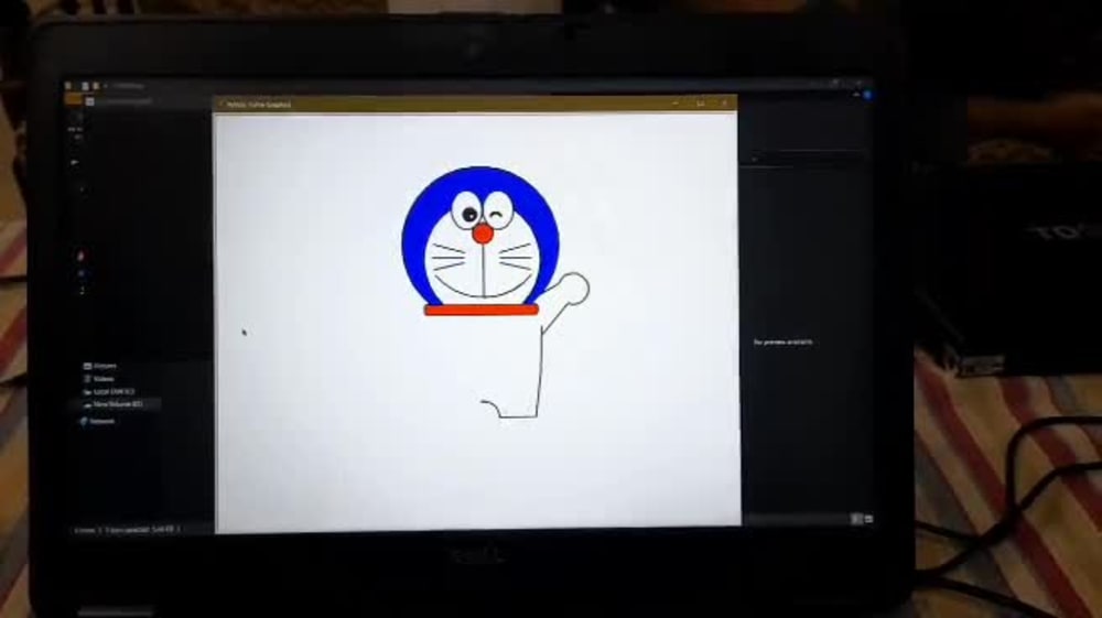 A python script with turtle graphics. | Upwork