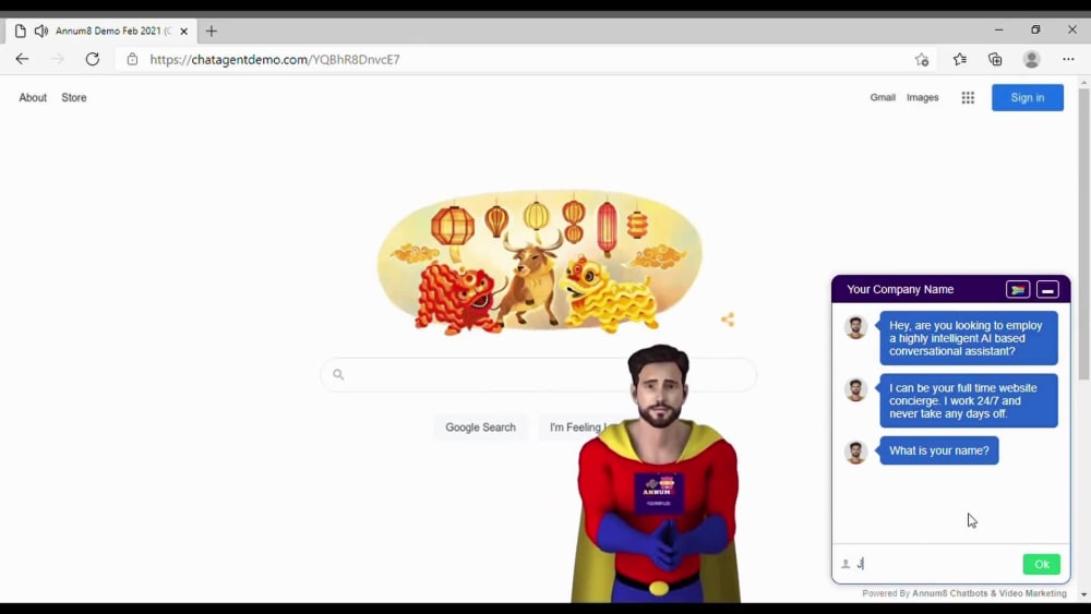 A 3D Avatar Chat Agent & Chatbot for your Website | Upwork