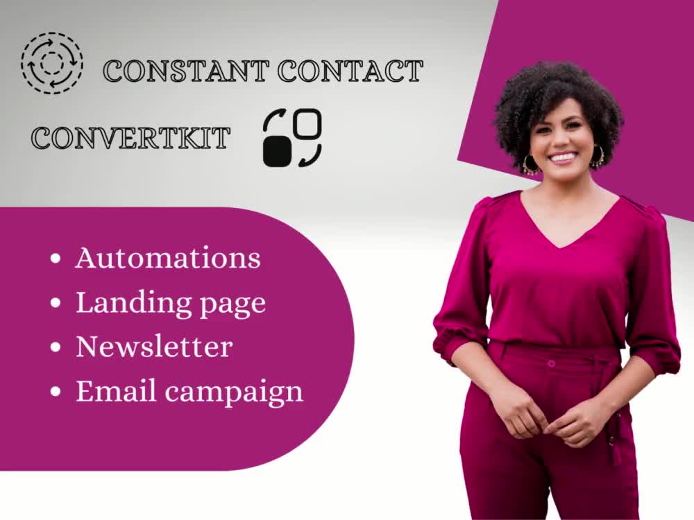 Your constant contact and convertkit email marketing expert Upwork