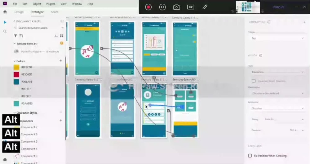 An eye-catching professional Business UI/UX design, wireframe prototype ...
