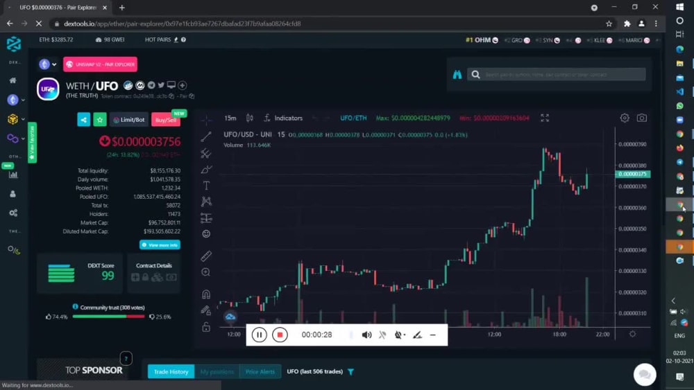 Dextool Trending Bot Cmc Trending Bot Pinksale And Pandasale Trending Bot Upwork