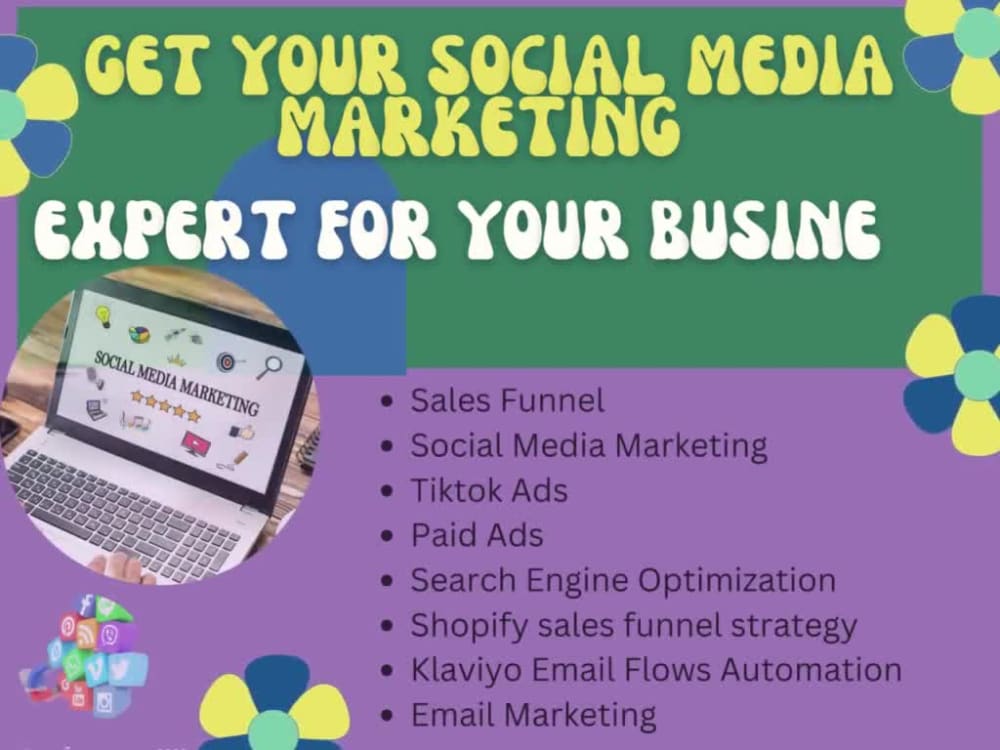 An expert social media marketing marketer for your business | Upwork