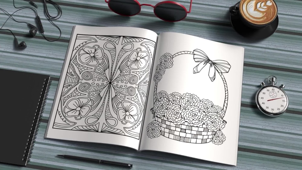 Print ready adults and children coloring pages for amazon | Upwork