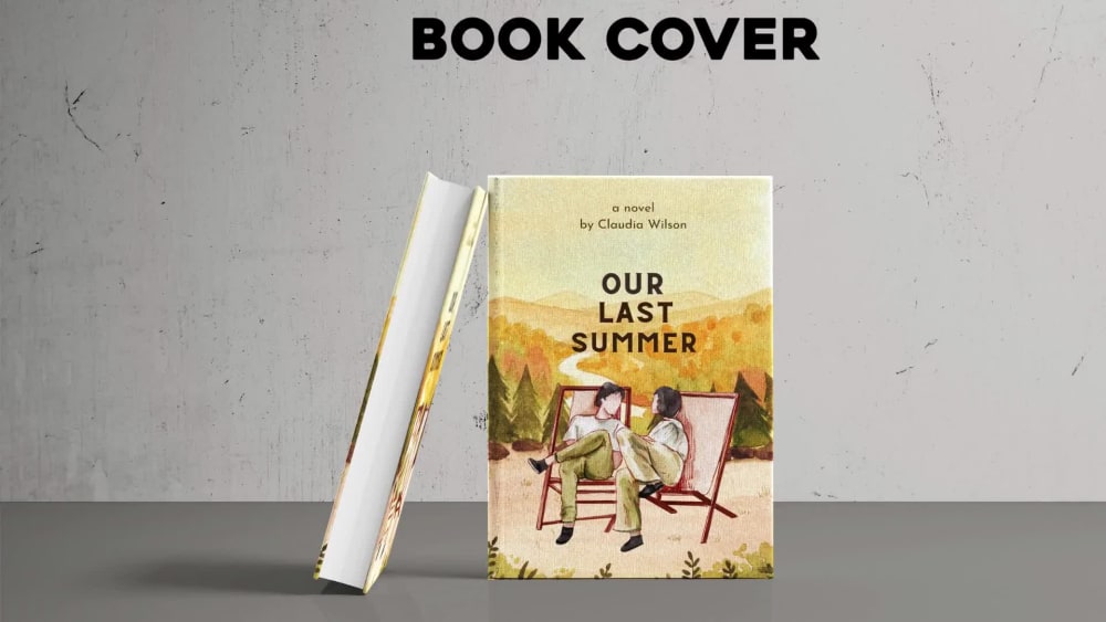 A unique book cover, kindle cover, modern eBook cover & amazon book