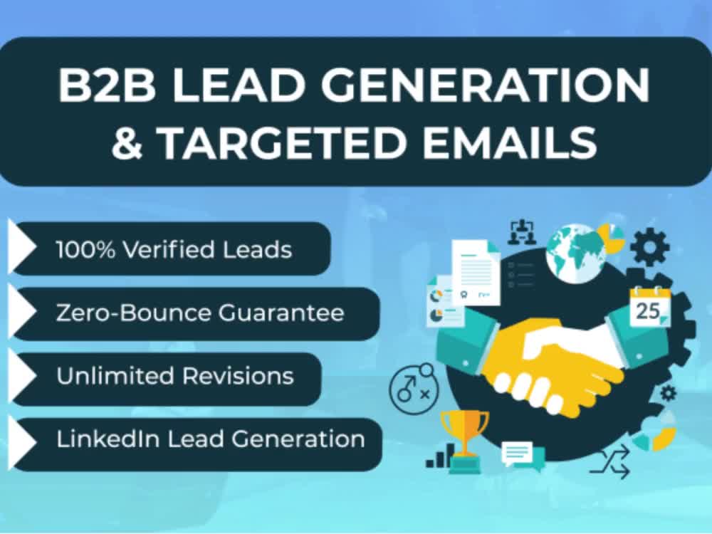 Lead generation, List building, B2b lead generation or LinkedIn Leads