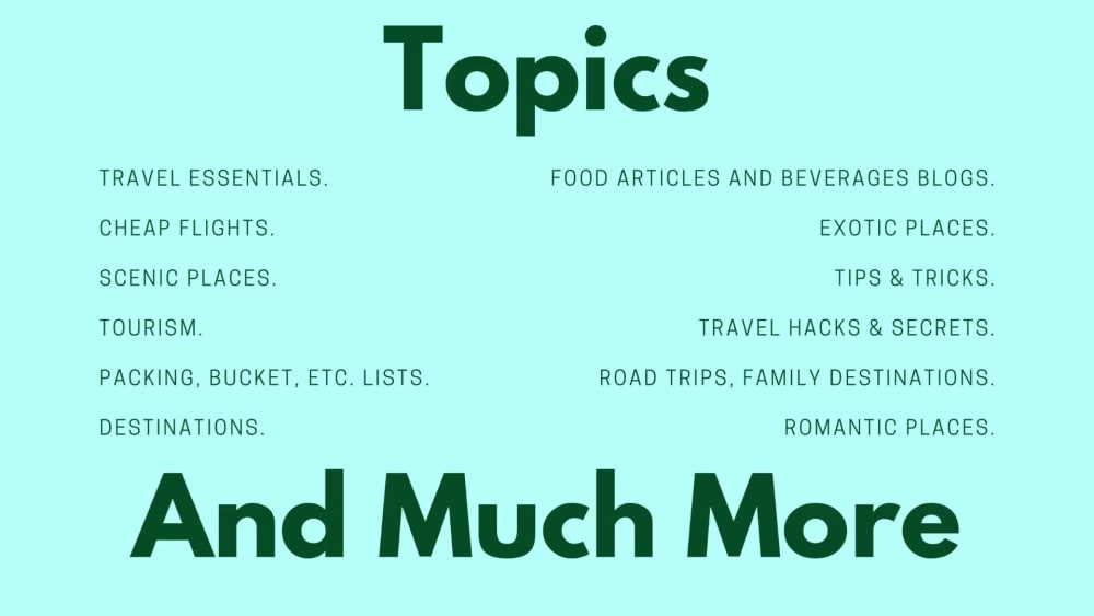 The best travel articles and travel blog posts Upwork