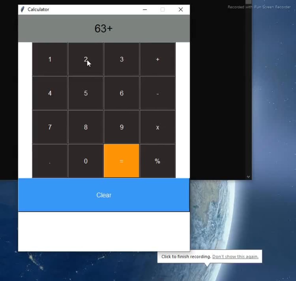 A python desktop app for simple mathematical calculations | Upwork