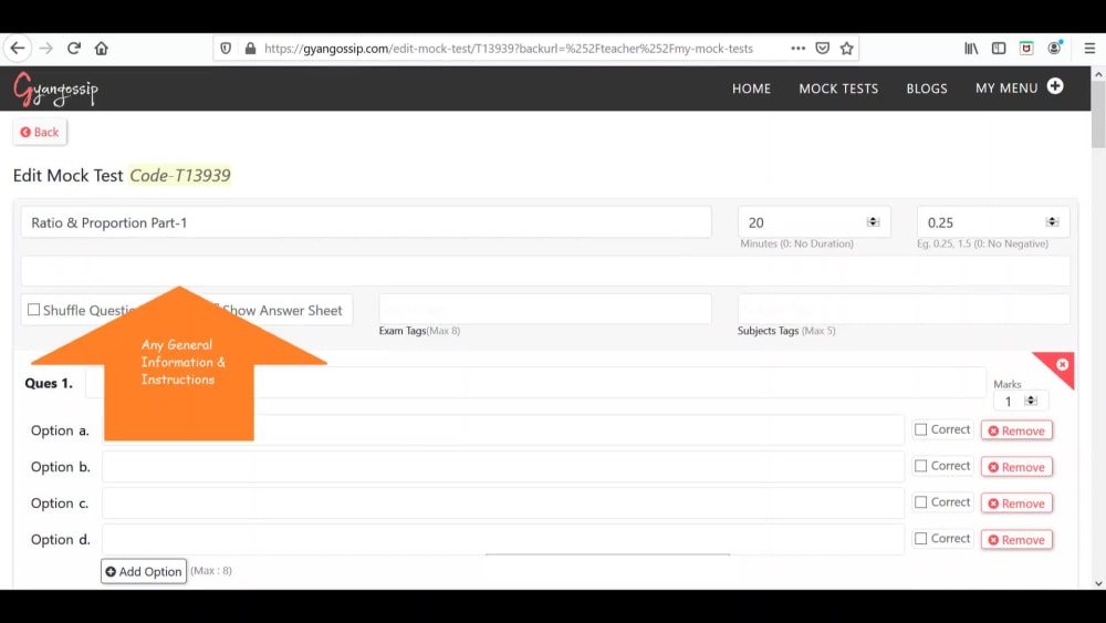 Mock Test Portal where you can create & conduct Tests/Exams | Upwork