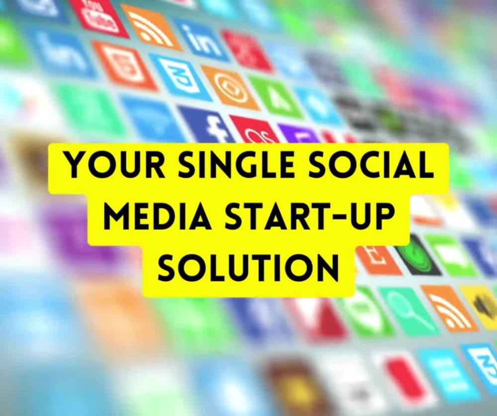 A full small business social media setup, including content and