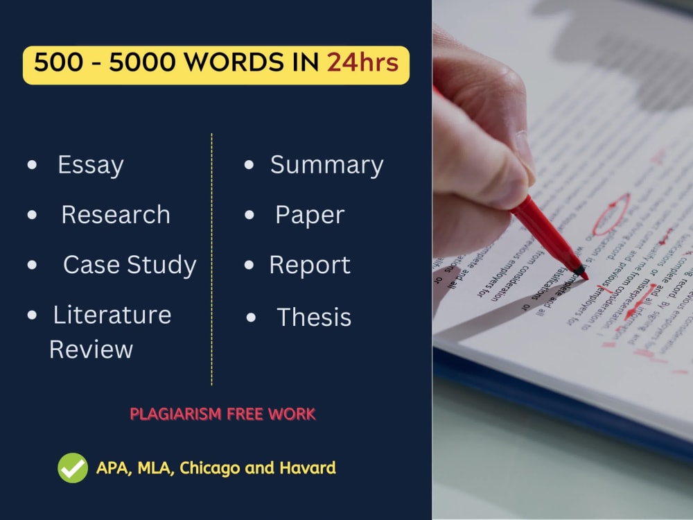 5000 word essay plan