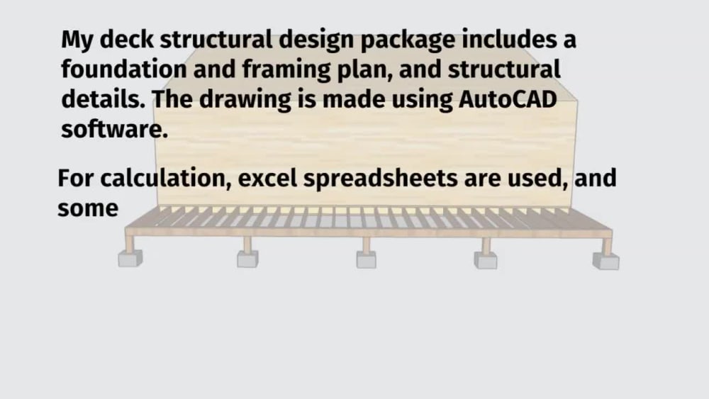 Wood Deck Structure Design in USA or Canada Upwork