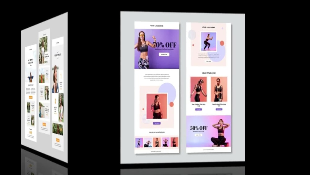 Klaviyo responsive editable html email template Upwork