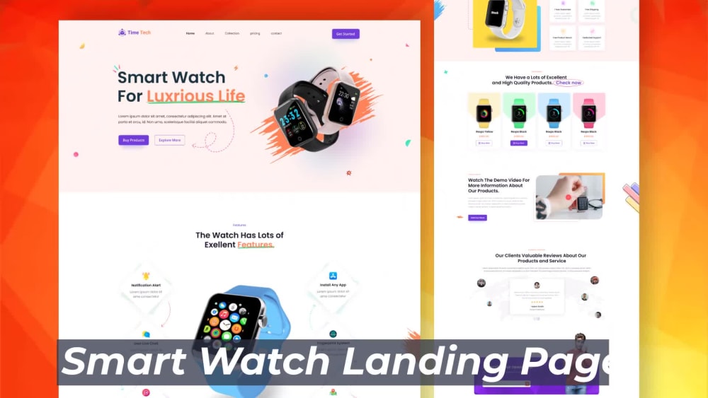 Landing page design, website template, uiux design, web mockup, in ...