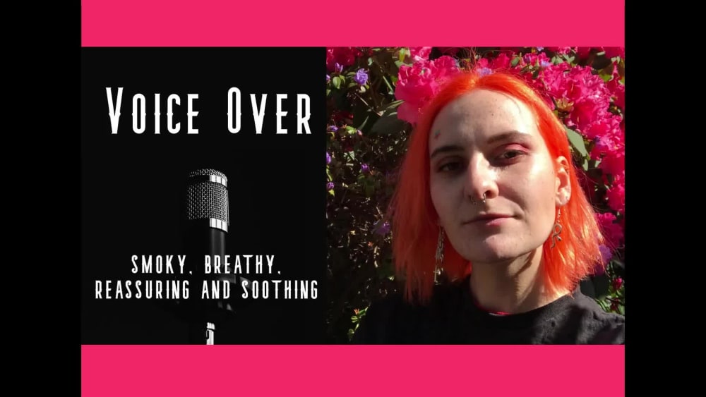 A female/non-binary voiceover for your  video or podcast