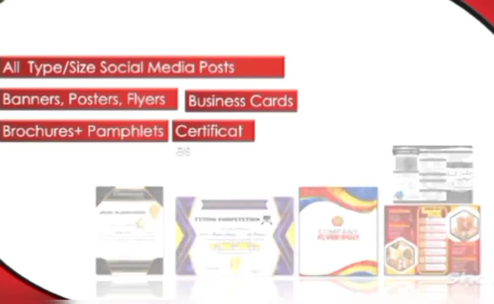 Elegant Graphic Designs including social media posts of any type and ...