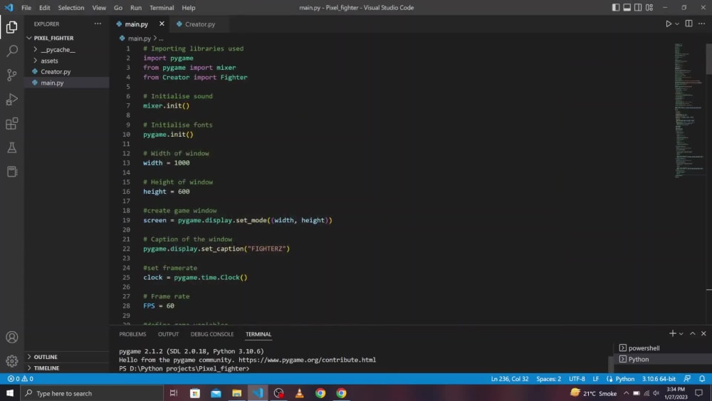 Great games using Python and Pygame | Upwork