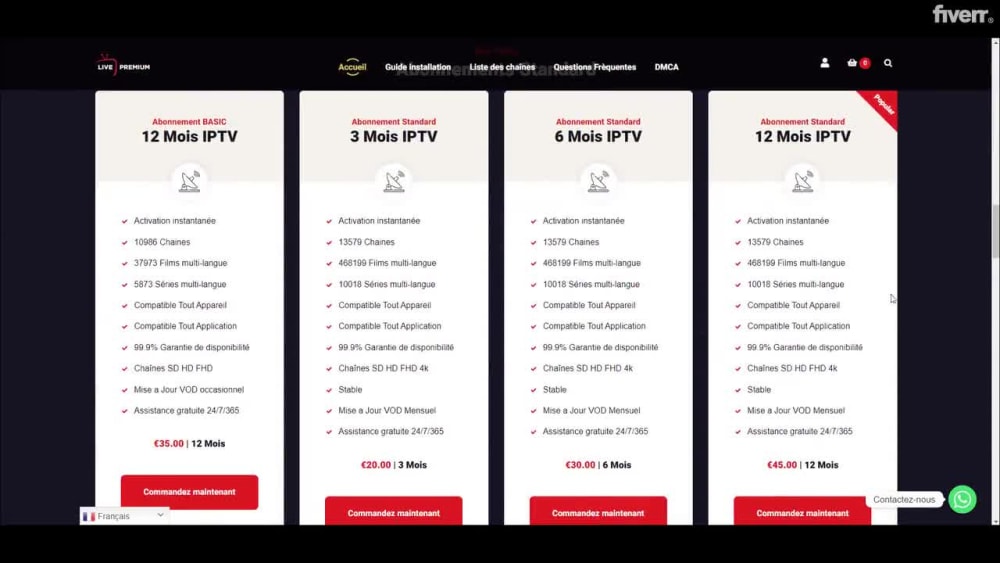 BEST IPTV 4K 12 MOIS PREMIUM FILMS, Services à Agadir