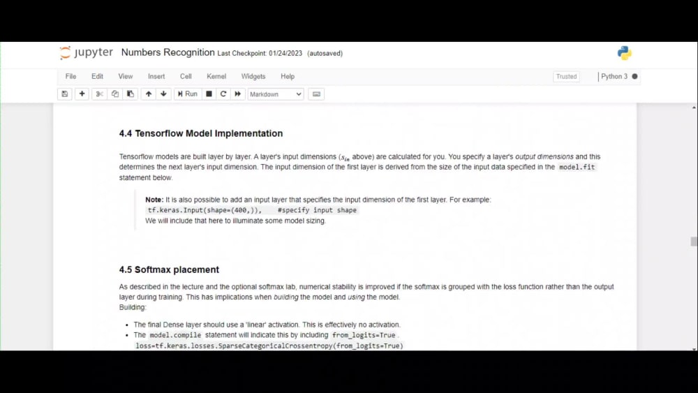 A machine learning or Deep learning model with jupyter notebook. | Upwork