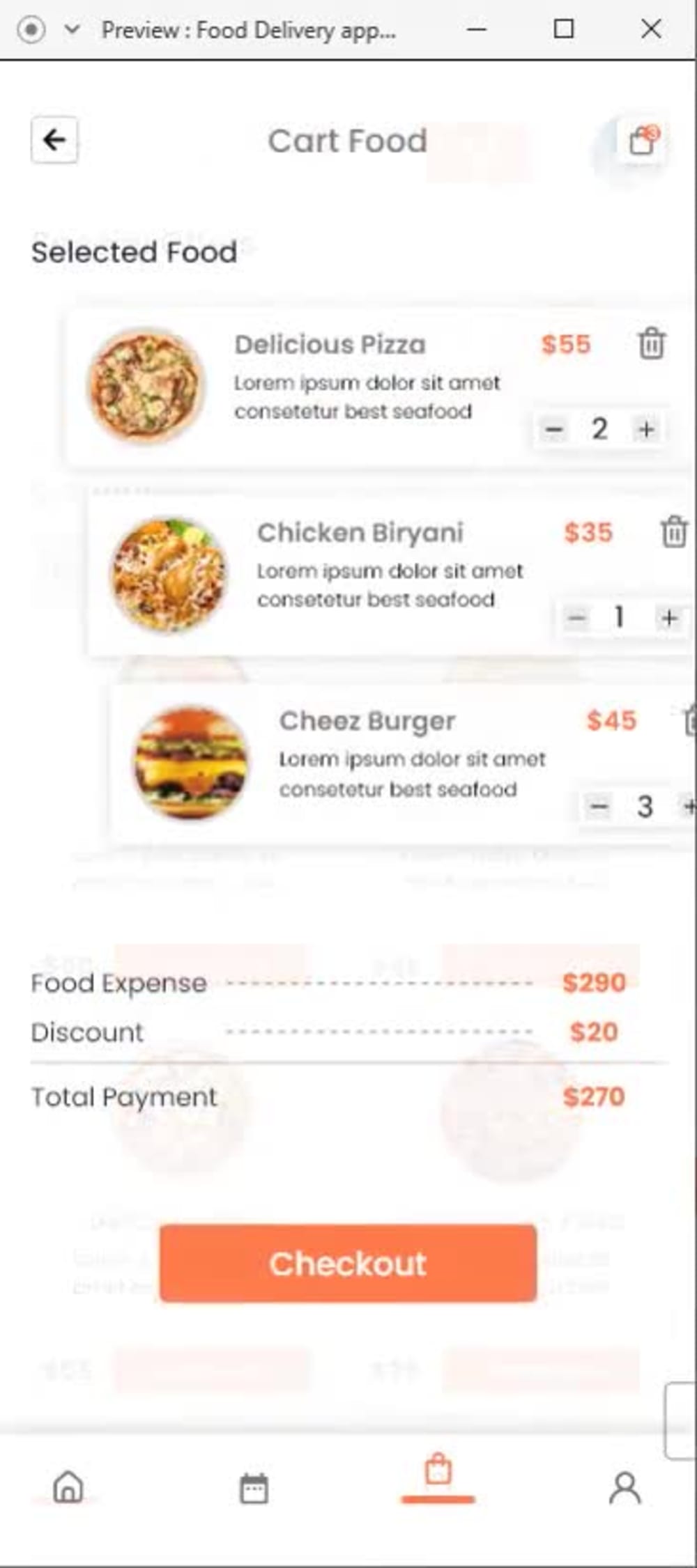 Food delivery app, grocery delivery app, Pizza Delivery and Fast Food ...