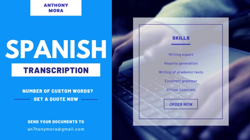 Spanish transcription of your pdf image to word upwork