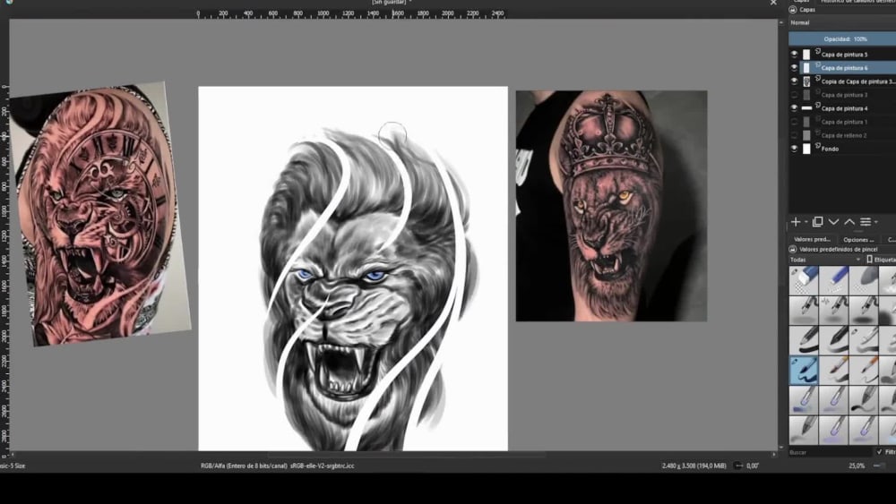 A custom tattoo design Upwork