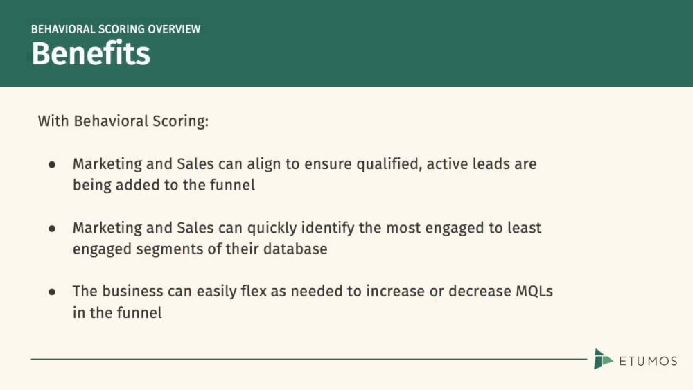 A Lead Scoring Framework to prioritize leads for sales engagement Upwork