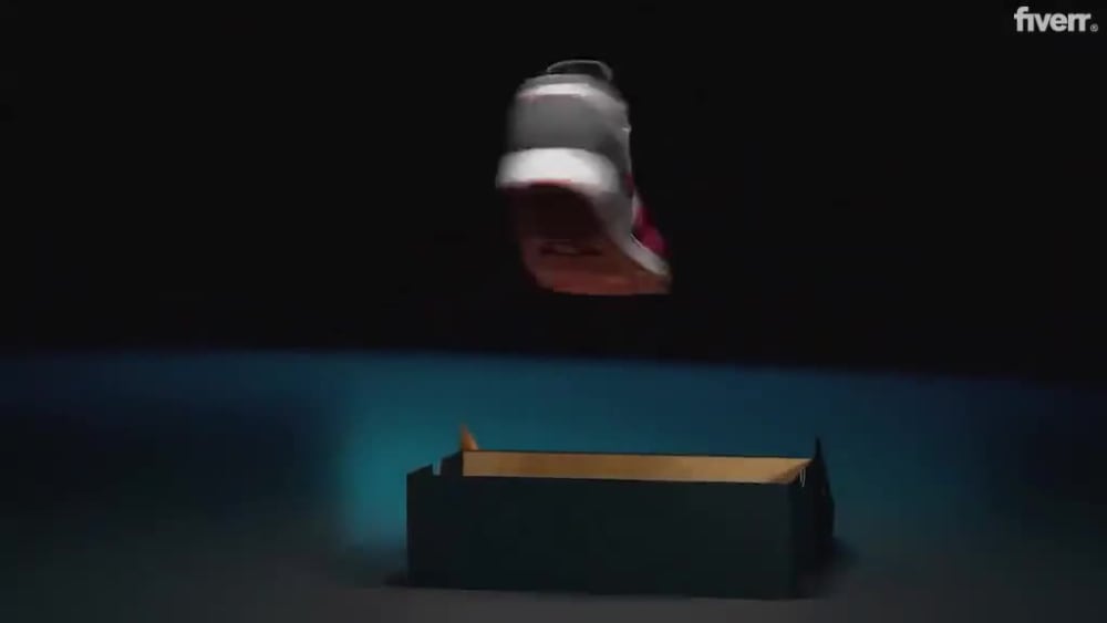 A hyper-realistic 3d shoe modeling, shoe animation and footwear design