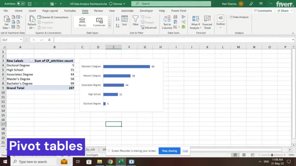 Excel data, cleaning, formatting, merging & interactive dashboard ...