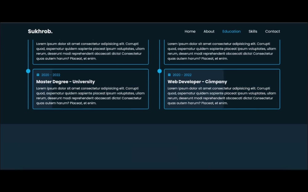 CV/Resume Website using HTML/CSS/Javascript | Upwork