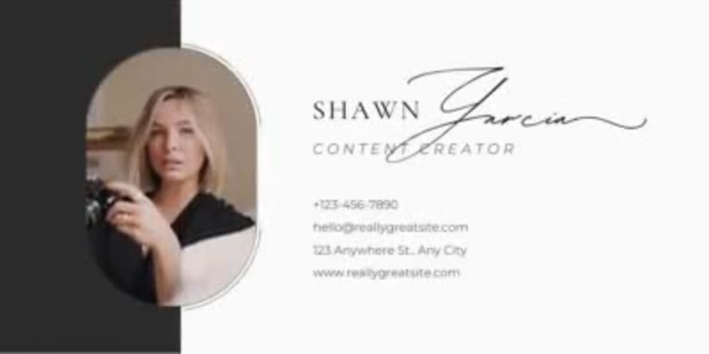 Email signature template editable in Canva Upwork