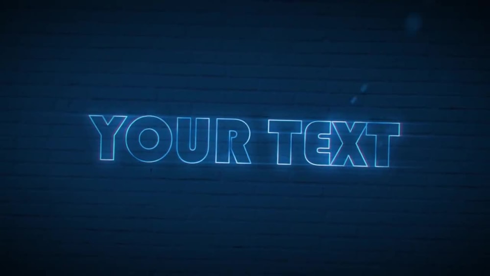 Neon title effect with a simple, stylish and cool design style | Upwork