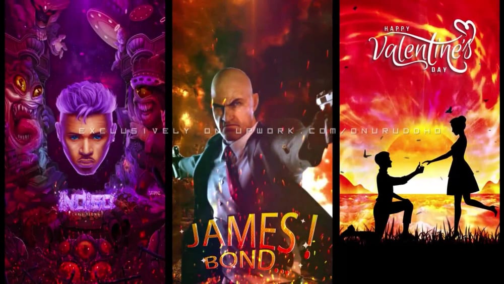 Animated album cover art for Spotify Canvas Instagram or Facebook story