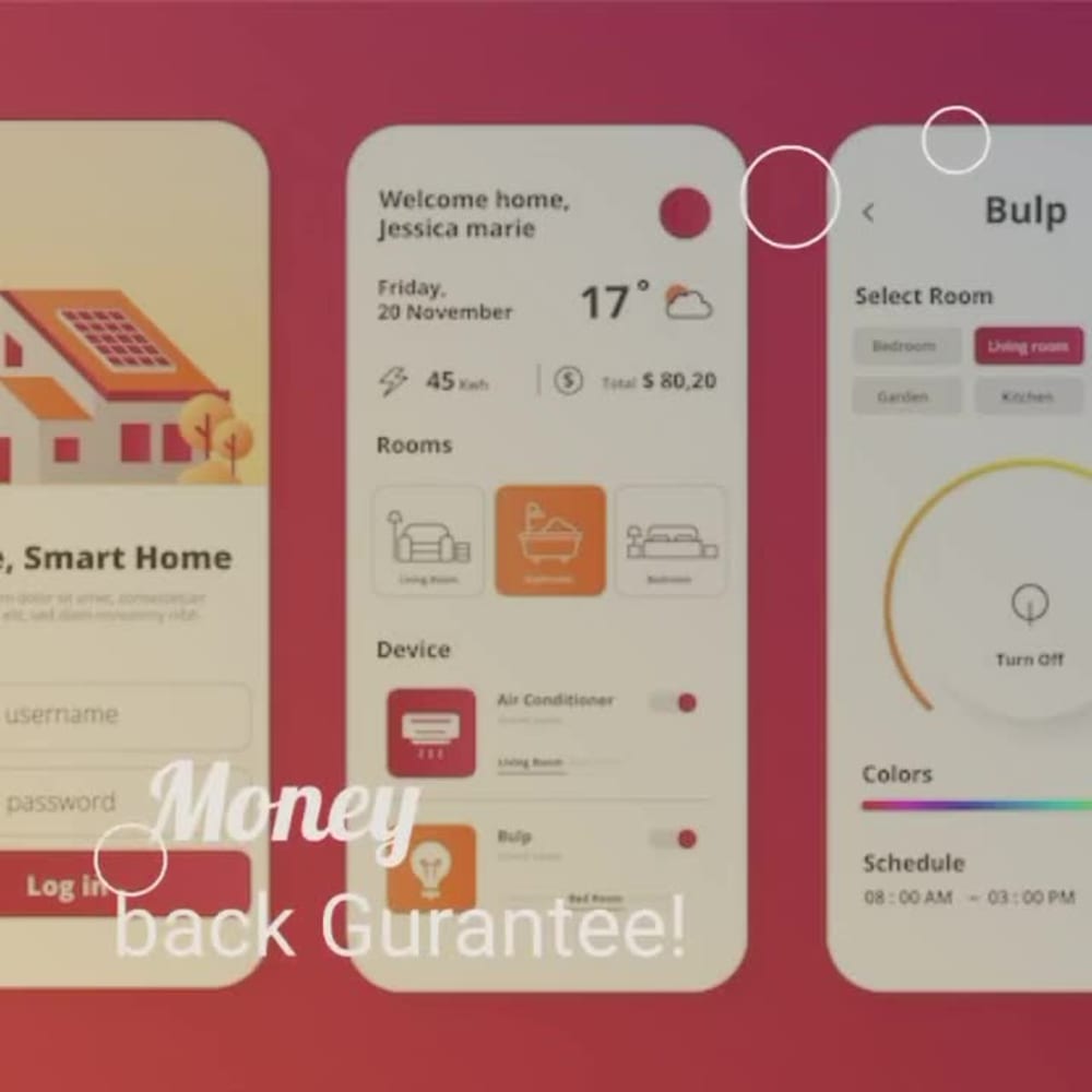 A creative app screens design with Ux Ui Upwork
