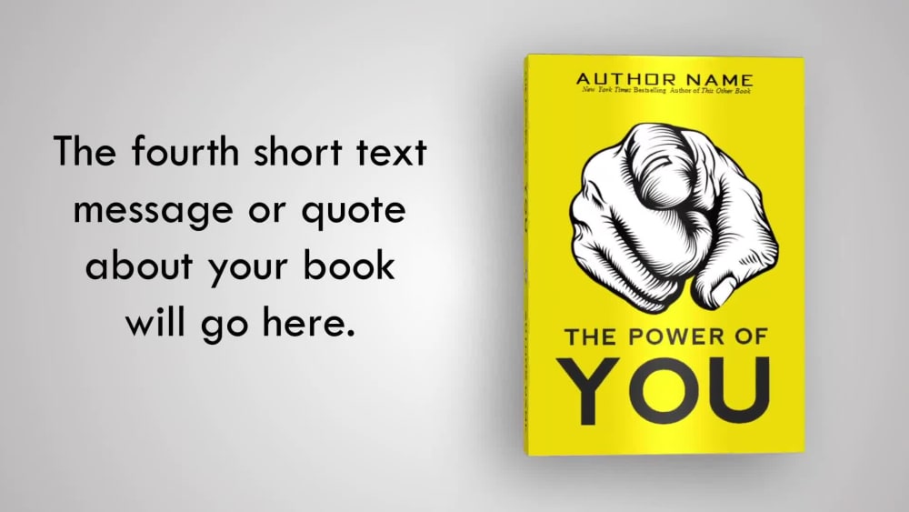 Any book promotional video | Upwork
