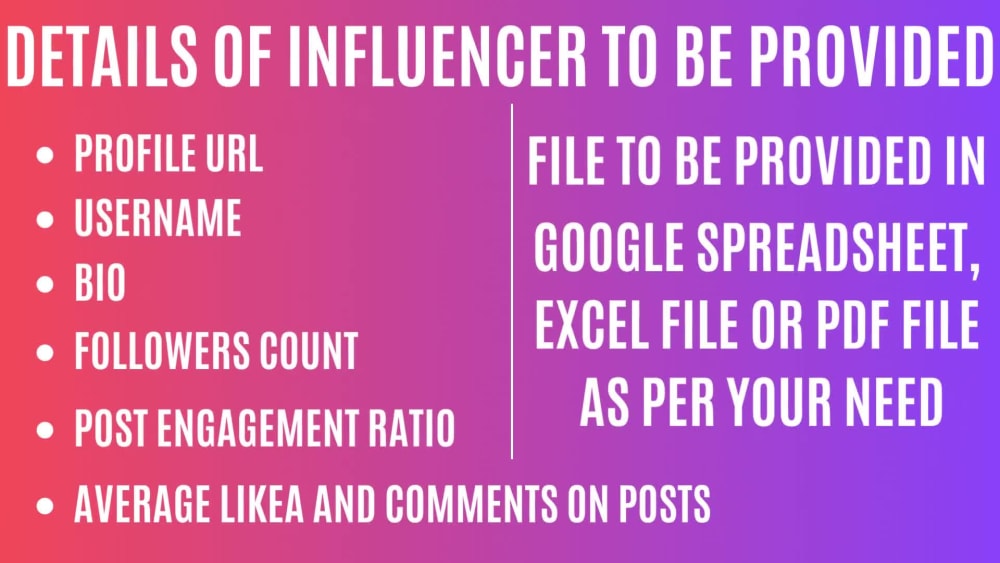 Find best Instagram influencers for influencer marketing Upwork